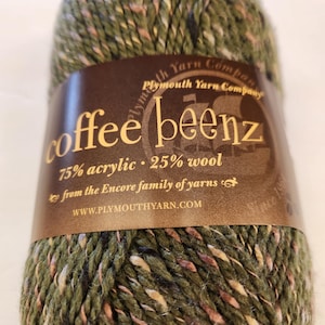 Acrylic Yarn Wool Yarn Washable Wool Plymouth Coffee Beenz Green Yarn