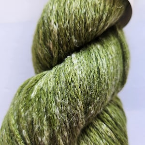 Green Wool Hemp Yarn: Elsebeth Lavold Misty Wool, Worsted Weight