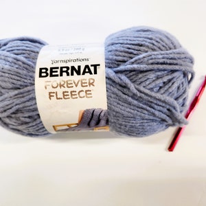 Super Bulky Yarn Bernat Forever Fleece Polyester Yarn Amigurumi Yarn