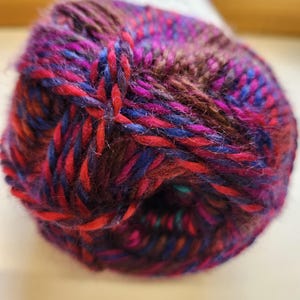 Red Heart Gemstone Bulky Yarn: Variegated Acrylic, Red Topaz