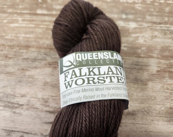 Merino Yarn Queensland  Falkland Worsted Merino Wool Worsted Weight Wool