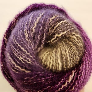 Cotton acrylic Yarn Lion Brand Shawl In A Ball Mindful Mauve Discontinued #4 Worsted Yarn