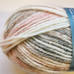 Gradient Acrylic Wool Yarn: Worsted Weight, Peach Tan - Plymouth Encore Colorspun