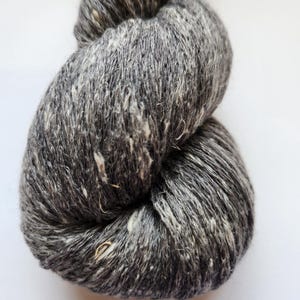 Gray Wool Hemp Yarn: Elsebeth Lavold Misty Wool, Worsted Weight