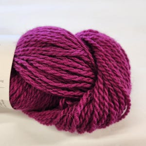 100% Wool Yarn Aran Yarn Worsted Weight Yarn Bluefaced Leicester Juniper Moon Farm