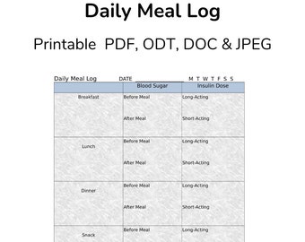 Daily Meal Log