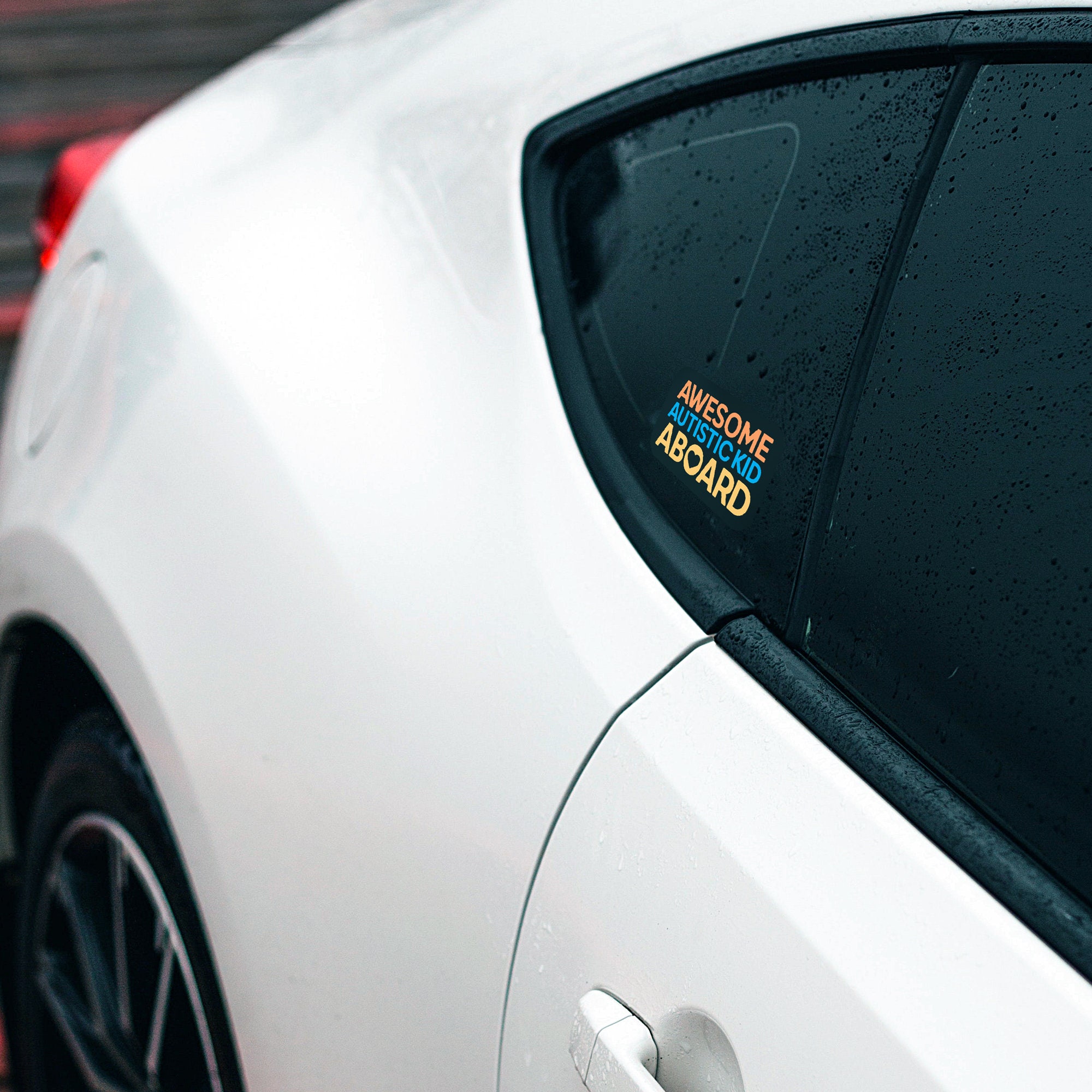 Awesome Autistic Kid Aboard Decal Sticker 4 Pack // ASD Decal, Autism ...