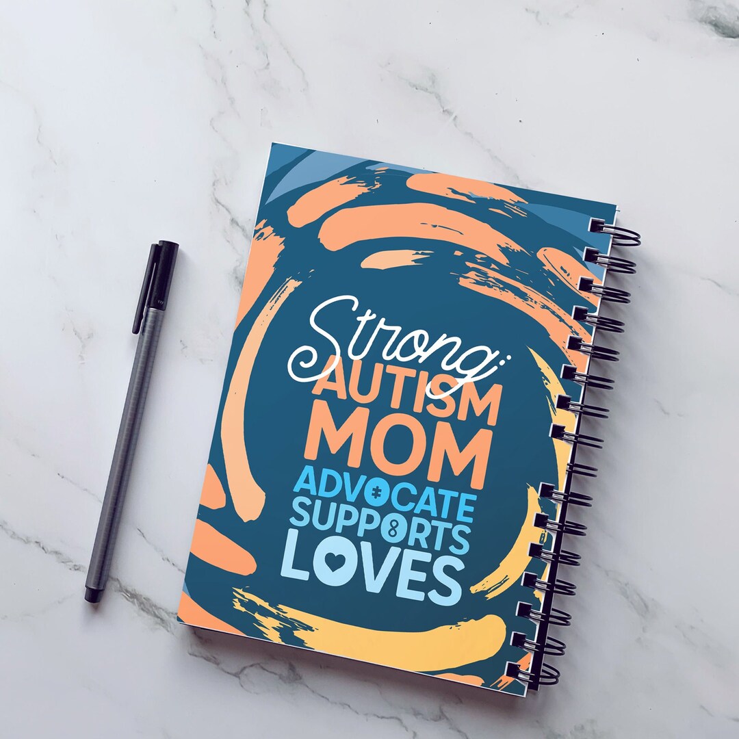Mom Notebook Design Stay Strong Mom Notebook (asd Support, Mom Journals, Notebook, Autism ...