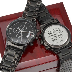 Engraved Watch for Brother Unique Birthday Gift for Brother Custom Watch Bro Gift Christmas Gifts for Brother Wedding Gift To my Brother Bro
