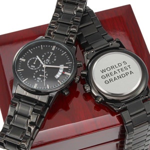 Engraved Watch for Grandfather Gift Unique Birthday Gift for Pawpaw Grandpa Gift Custom Watch Christmas Gift Wedding Gift Grandpaw Gift Pop