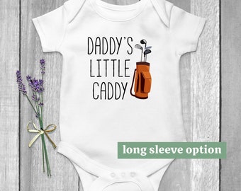 Daddy's Little Caddy Baby Bodysuit, Golf Baby Clothes, Golfing Buddy, Golfer Gift, Funny Baby Clothes, Cute Baby Outfit, Baby Announcement