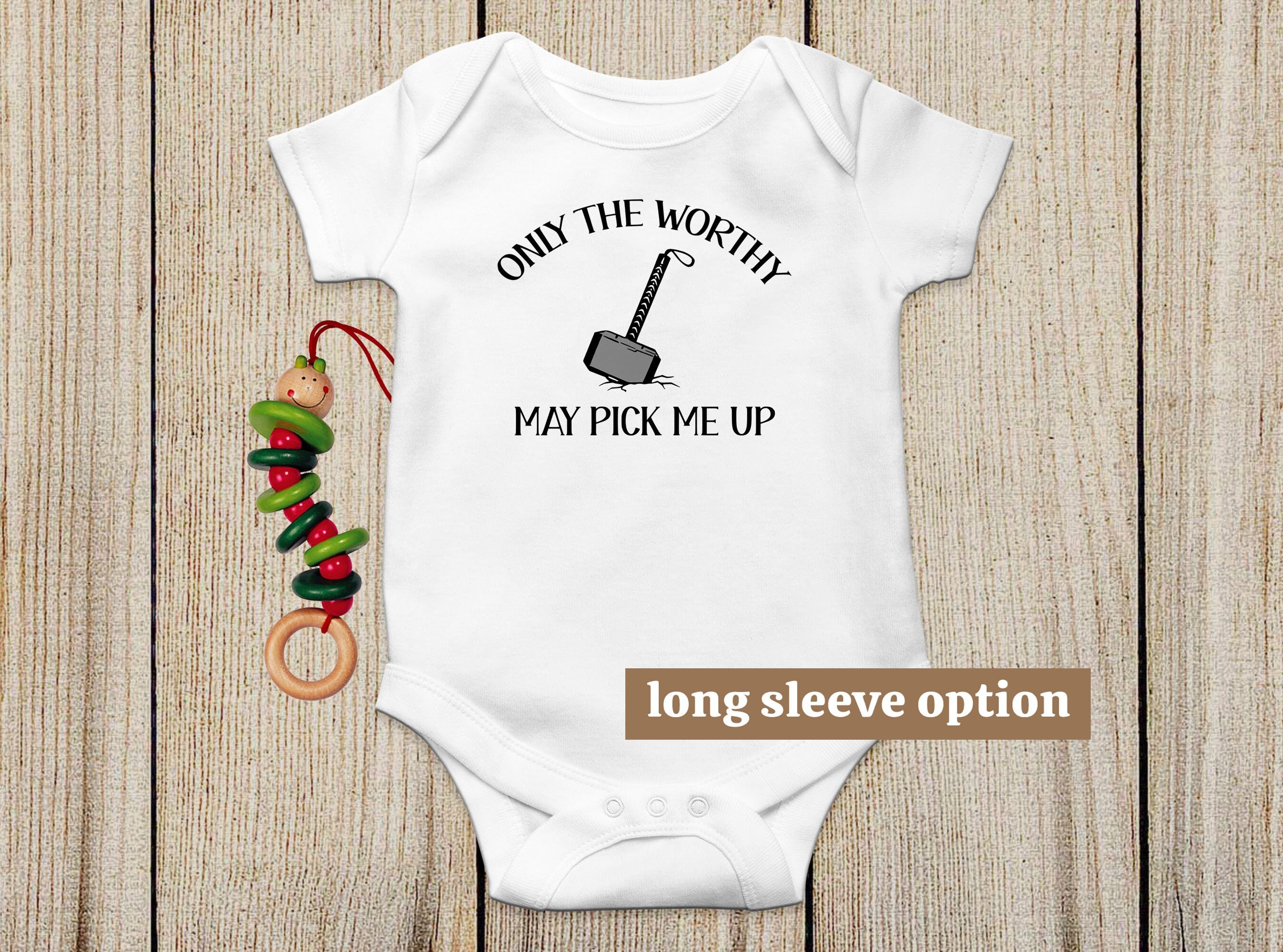 "Viking In Training" Babygrow Bodysuit | Cute Baby Suit With Viking/Thor Theme | 100% Cotton | Great Gift