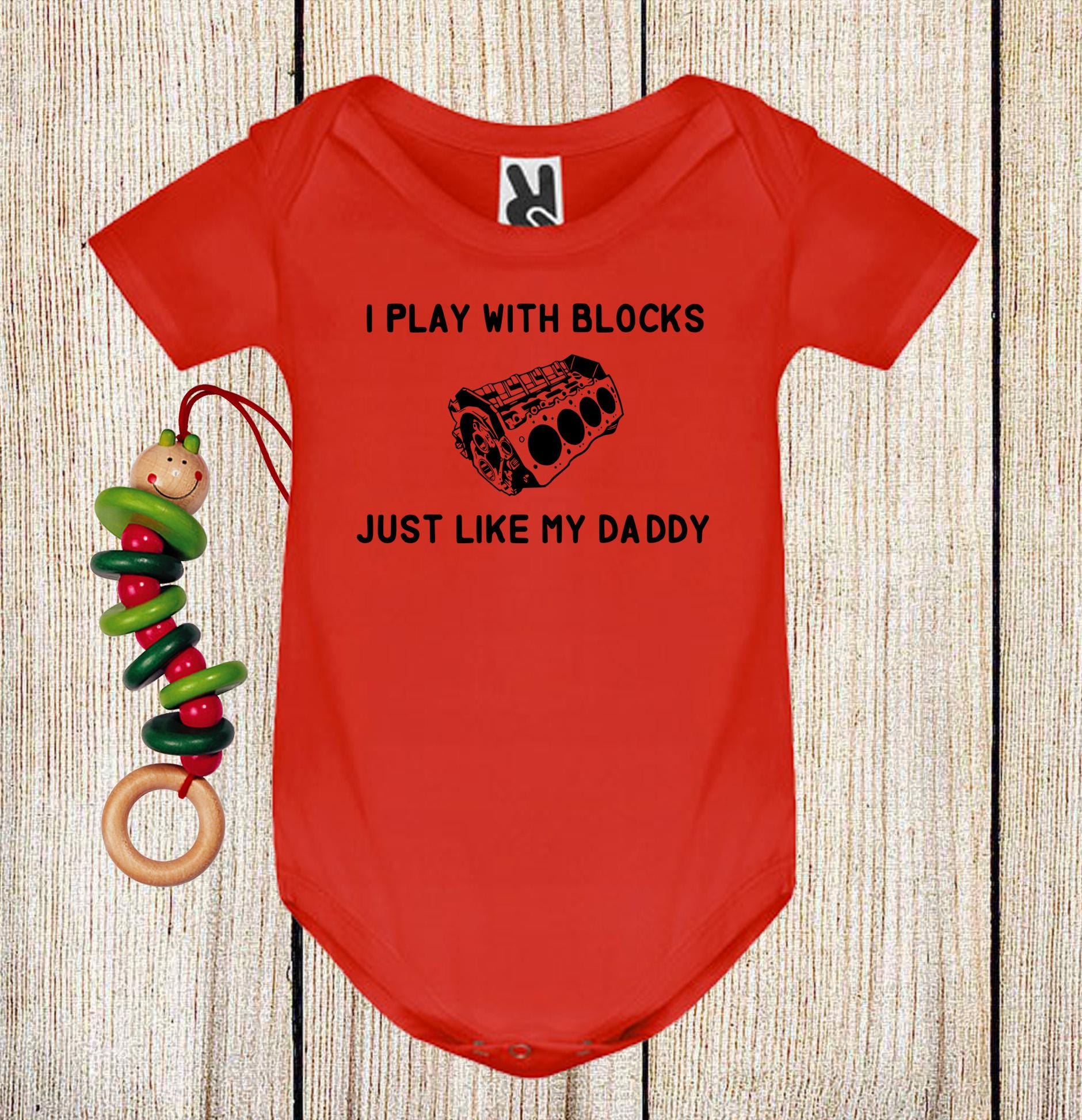 Future Mason Baby Bodysuit - Brick Layer Trowel Design Onesie
