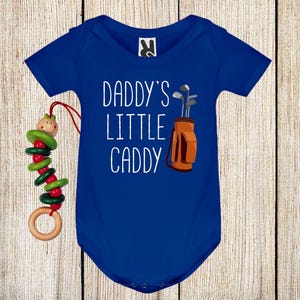 Daddy&#39;s Little Caddy Baby Bodysuit, Golf Baby Clothes, Golfing Buddy, Golfer Gift, Funny Baby Clothes, Cute Baby Outfit, Baby Announcement