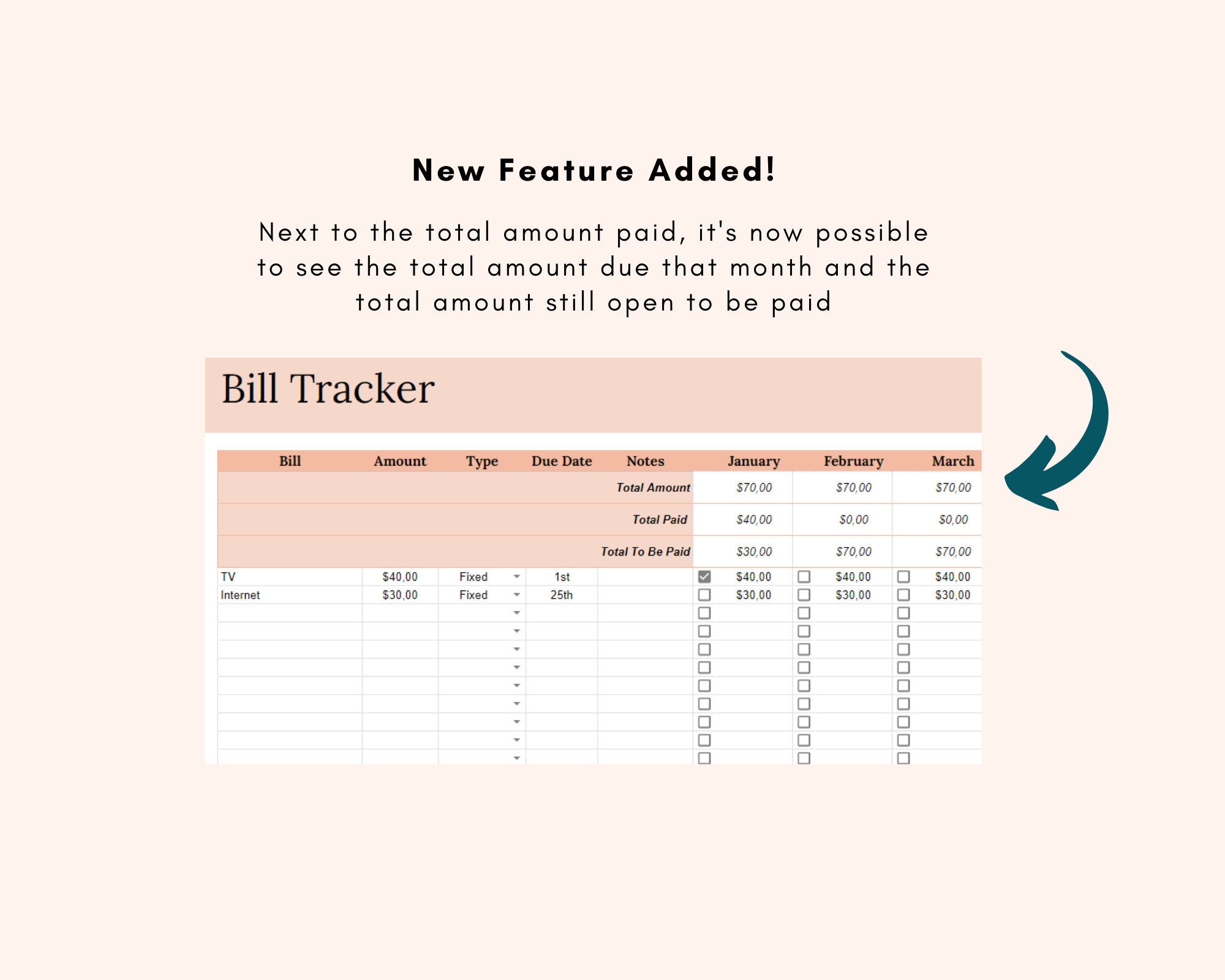 Excel Bill Tracker Paying Bills on Monthly, Quarterly and Yearly Basis