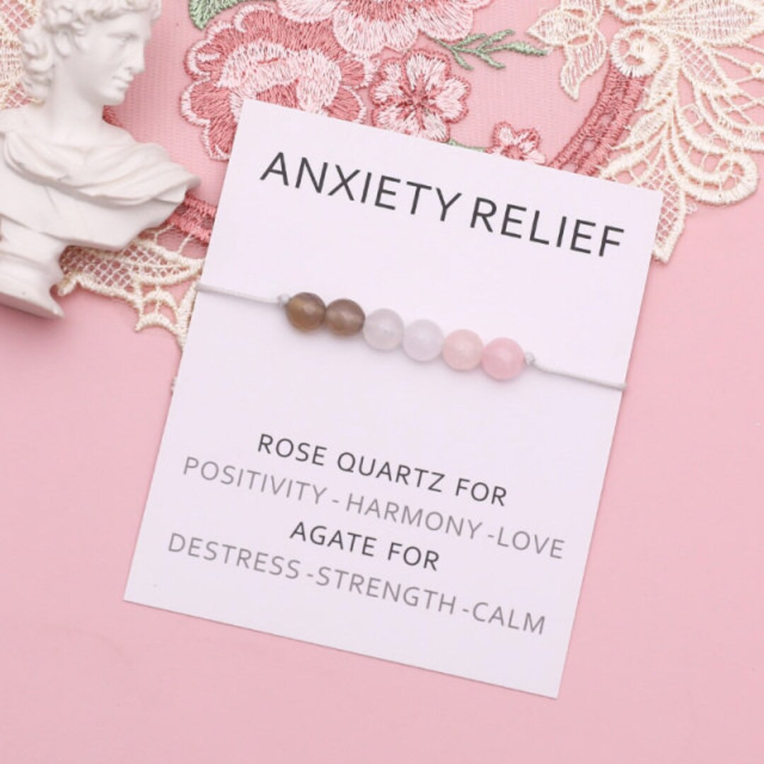 Crystal Bracelet Anxiety Bracelet Stress Relief Bracelet Etsy