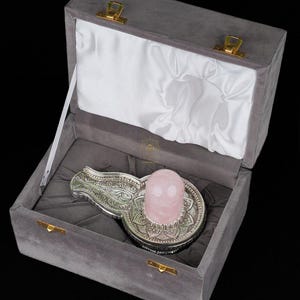 Handmade Rose Quartz Shivling Idol: Hindu Puja Vastu Stone