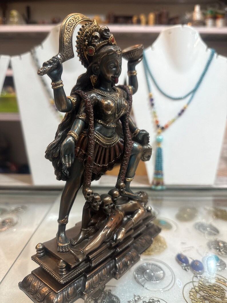 Bronze Kali Statue Goddess Kali Statue Lord Parvati Durga Etsy