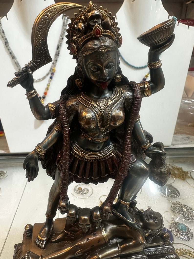 Bronze Kali Statue Goddess Kali Statue Lord Parvati Durga Etsy