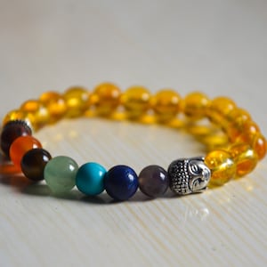 8mm Gemstone Bracelet: Chakra Balancing, Healing Crystals