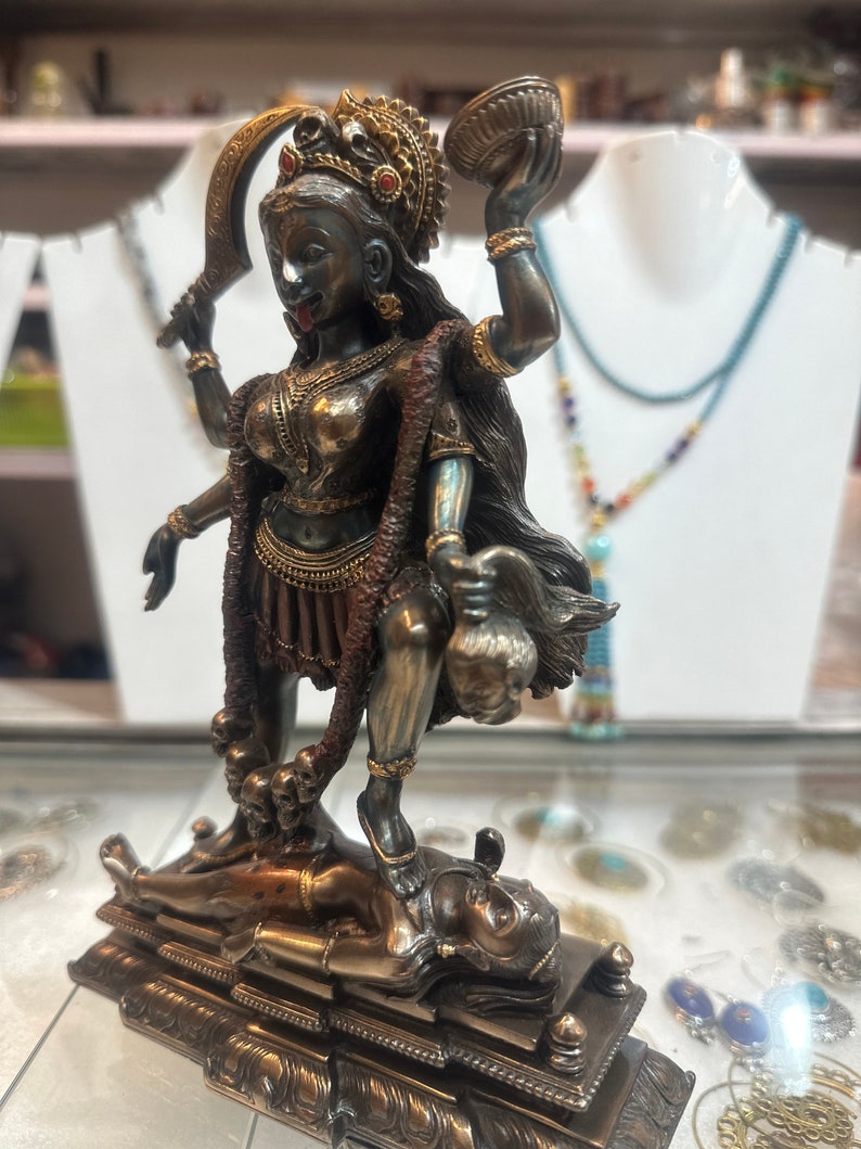 Bronze Kali Statue Goddess Kali Statue Lord Parvati Durga Etsy