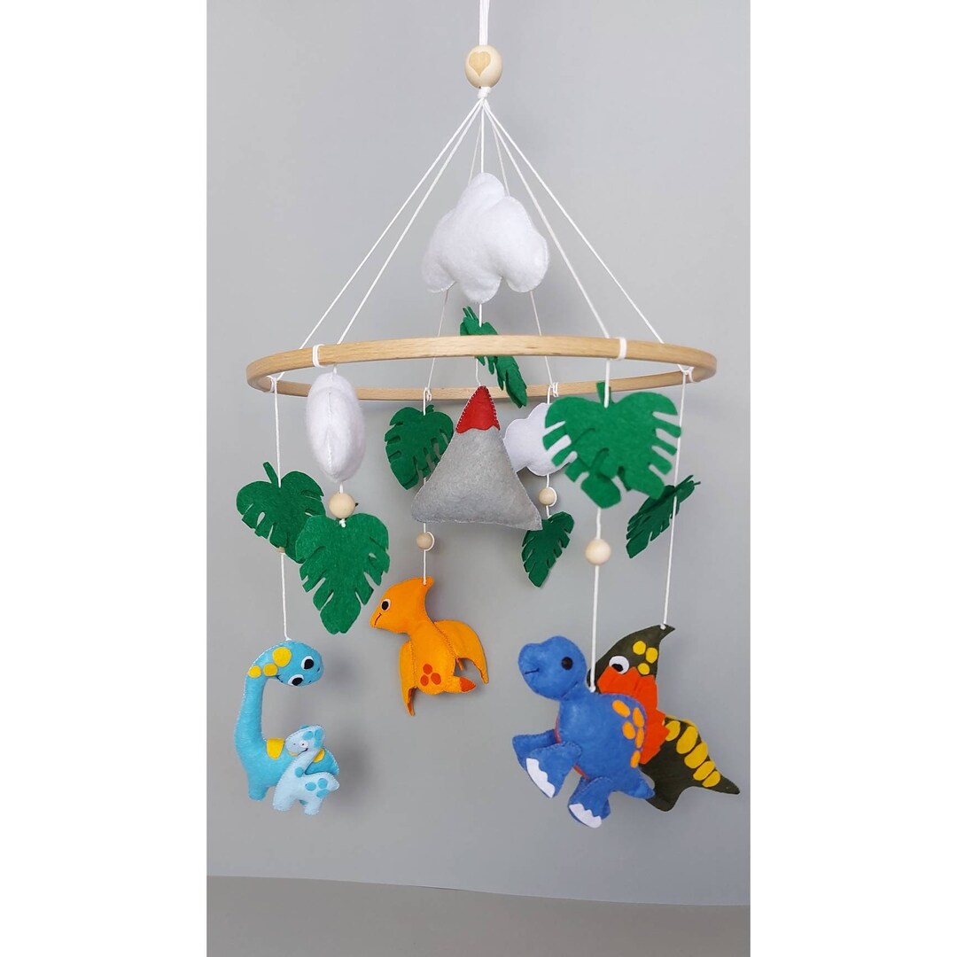 Dinosaur Baby Mobile,dinosaur Nursery Mobile,baby Mobile ,felt Dinosaur Mobile,dinosaur Crib