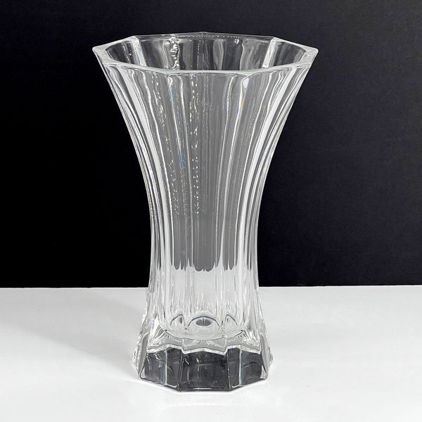 Flared Crystal Vase Etsy