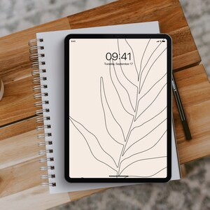 Beige Boho iPad Wallpaper, Neutral iPad Wallpaper, Simple iPad Wallpaper, Neutral Calm iPad Background, Minimal Aesthetic iPad Lockscreen
