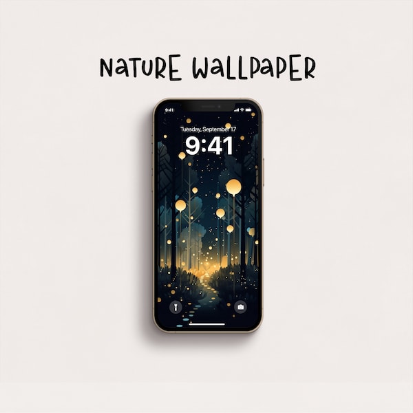 Fireflies Wallpaper - Etsy