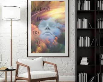 Dream It, Do It - Motivational Wall Art - Minimalist Digital Print