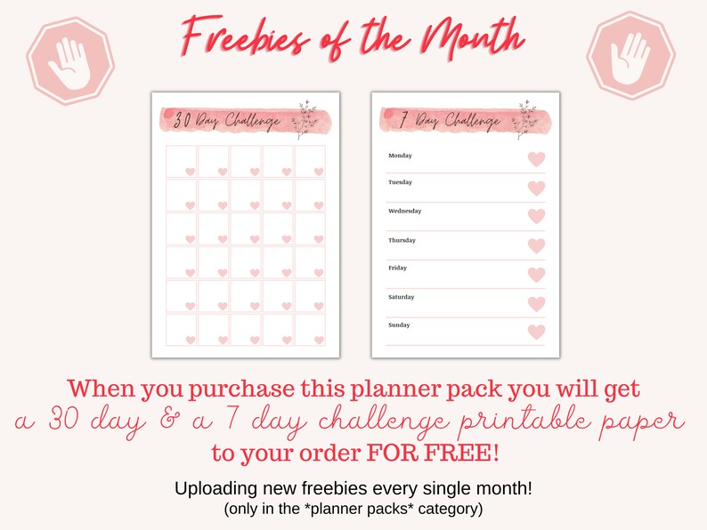 PLANNER BUNDLE: Printable Yearly, Monthly, Weekly, Daily Planner, to Do ...