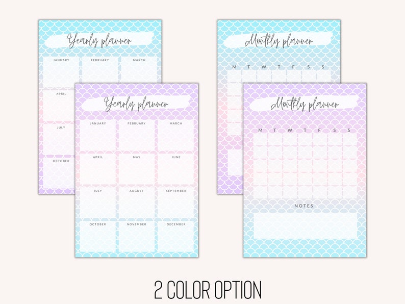 PLANNER BUNDLE: Printable Yearly, Monthly, Weekly, Daily Planner, to Do ...