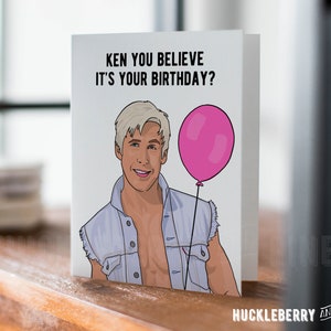 Funny Doll Birthday Card, Valentine's Day Card, Can You Believe It's Your Birthday? Greeting Card, Funny Movie Card