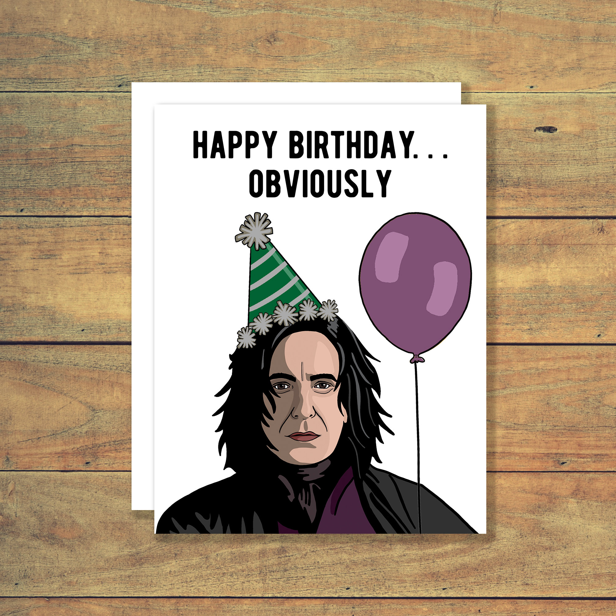 Funny Wizard Birthday Card Wizard Greeting Card Greeting - Etsy