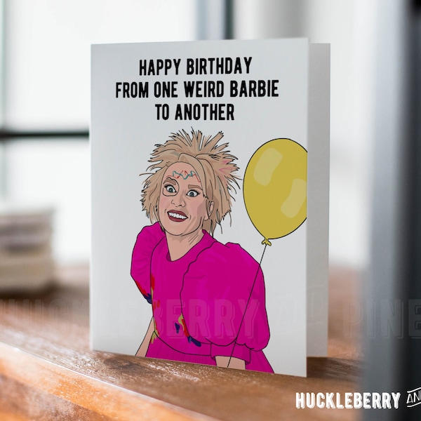 Weird Birthday Card, "From one Weird to Another" Card, Movie Greeting Card, Funny Birthday Card