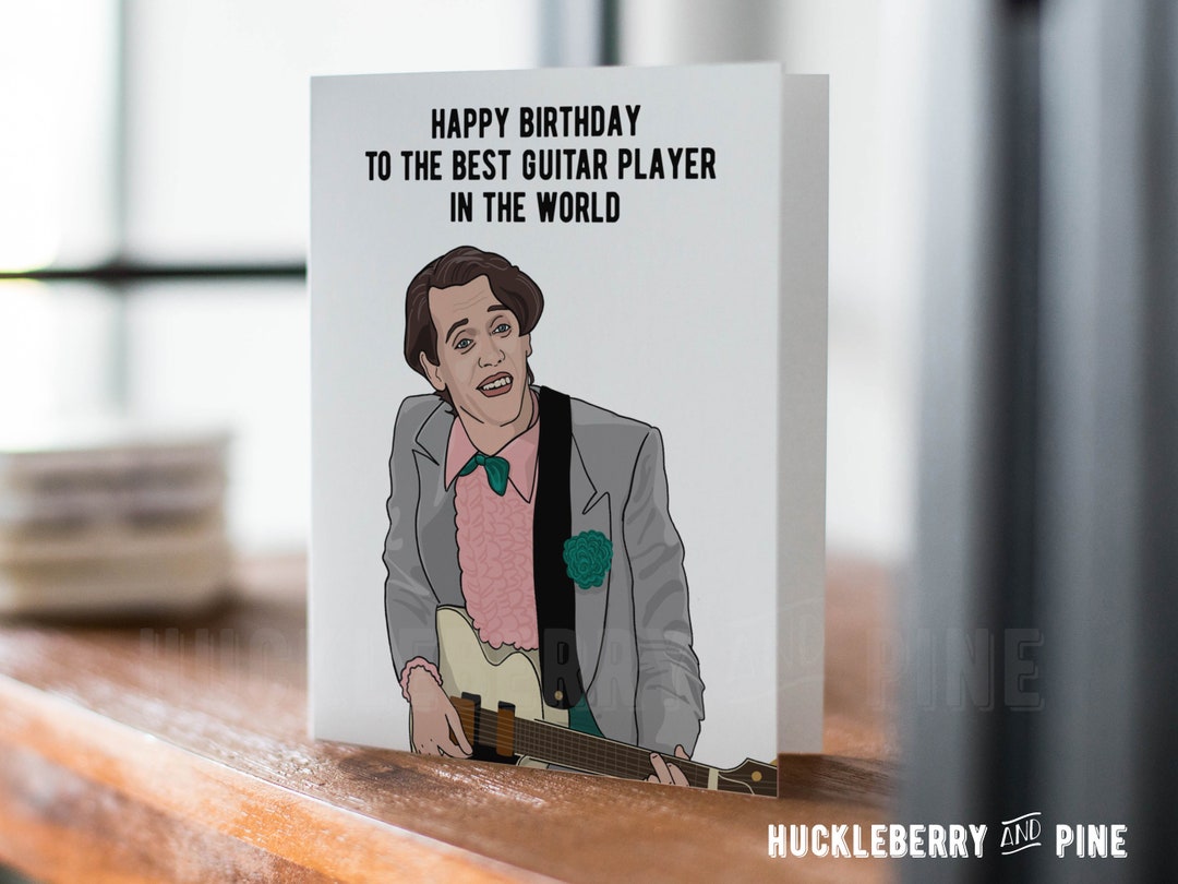 Wedding Singer Birthday Card, Best Guitar Player, Adam Sandler, Steve