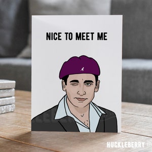 Date Mike Card, Office Greeting Card, Michael Scott Valentine, Funny Humor, Handmade Pop Culture Greeting Cards