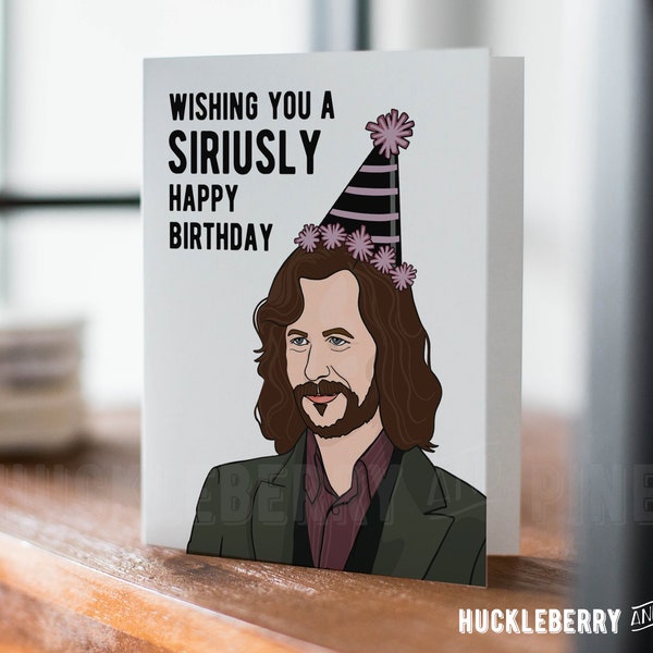 Funny Wizard Birthday Card, Wizard Seriously Happy Birthday Greeting Card, Greeting Card, Birthday Humor, Handmade Cards