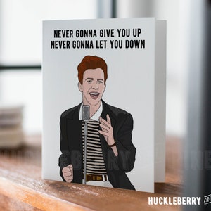 Rickroll Spotify code | Greeting Card