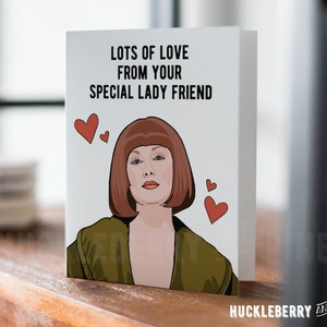 Funny Maude Lebowski Love Card, The Dude Love Greeting Card, Big Lebowski Greeting Card, The Big Lebowski, Romantic Humor, Handmade Cards