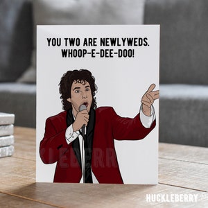 Wedding Singer Congratulations Newlyweds Card, Whoop-e-dee-doo, Adam Sandler, Wedding Humor, Handmade Pop Culture Greeting Cards