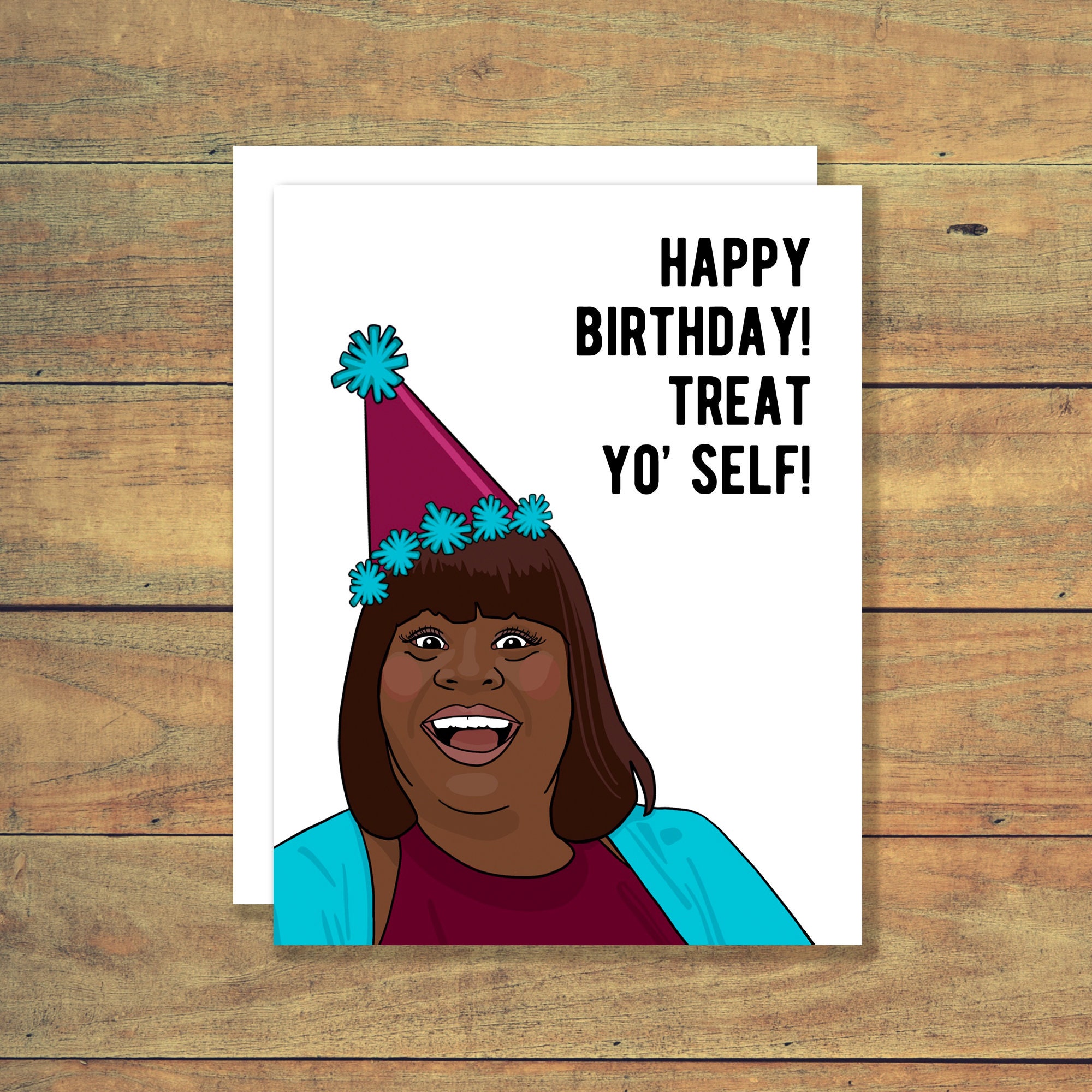 Funny Donna treat Yo Self Birthday Card Birthday - Etsy Funny Donna treat Yo Self Birthday Card Birthday - Etsy