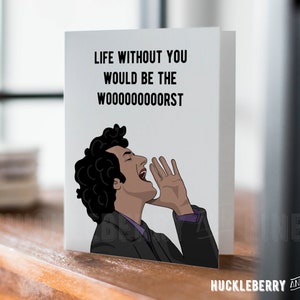 Jean Ralphio Anniversary Card, The Worst, Parks and Rec Greeting Card, Funny Valentine Card, Friendship Card