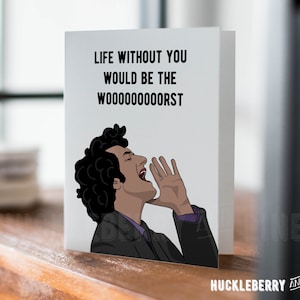 Jean Ralphio Anniversary Card, The Worst, Parks and Rec Greeting Card, Funny Valentine Card, Friendship Card