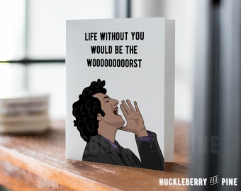 Jean Ralphio Anniversary Card, The Worst, Parks and Rec Greeting Card, Funny Valentine Card, Friendship Card