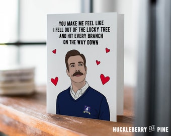 Ted Lucky Tree Card, Ted Valentine's Day Card, Ted Anniversary Card, Love You Card, Romantic Humor