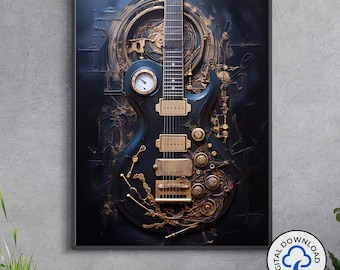 スチームパンク風エレキギター