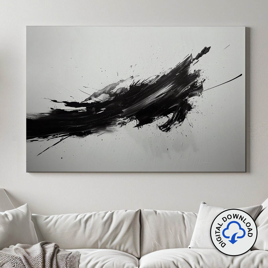 Minimalist Abstract Wall Art, Printable Digital Download for Modern ...