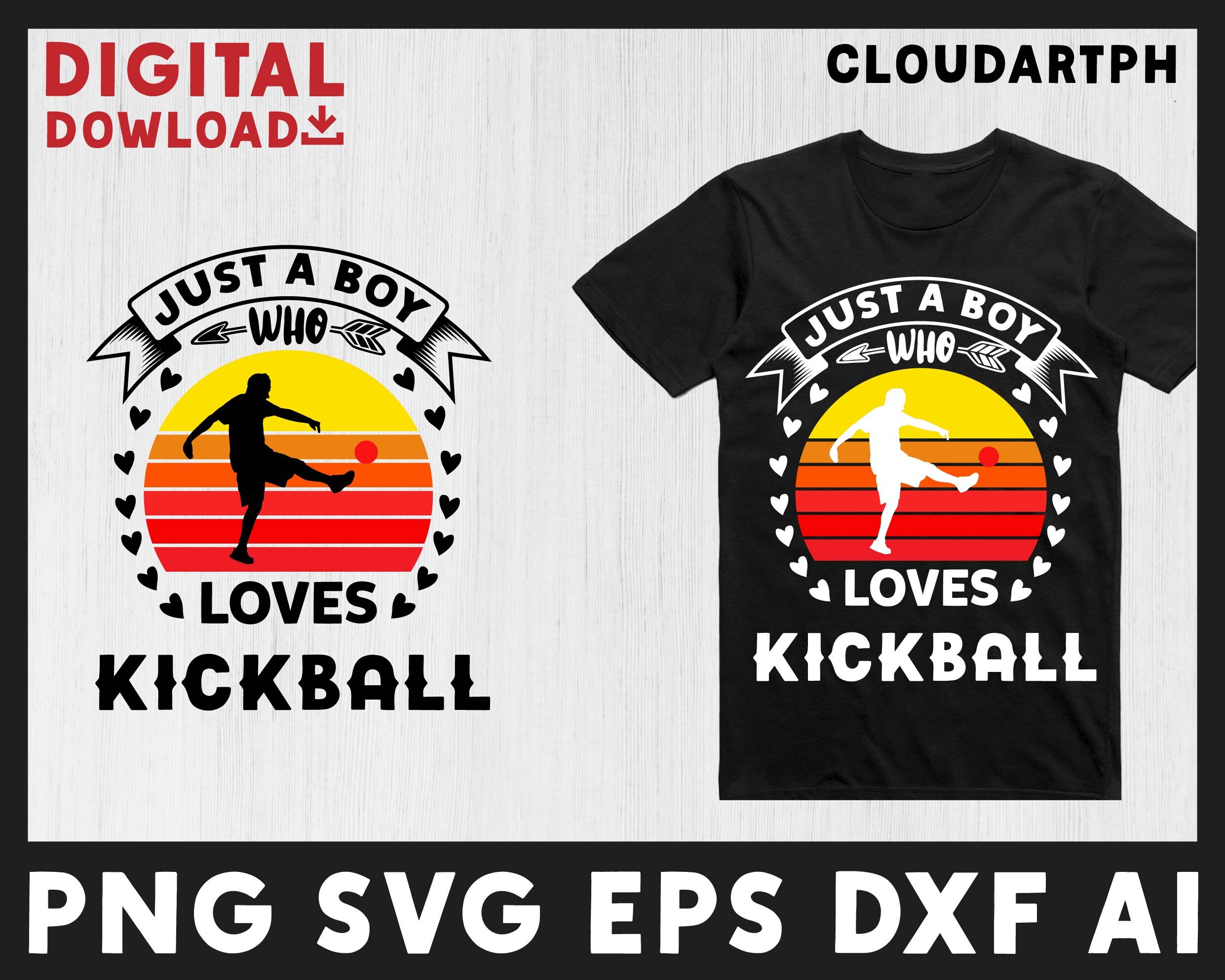 Kickball Svg, Just a Boy Who Loves Kickball-cool Kickball Graphic Theme