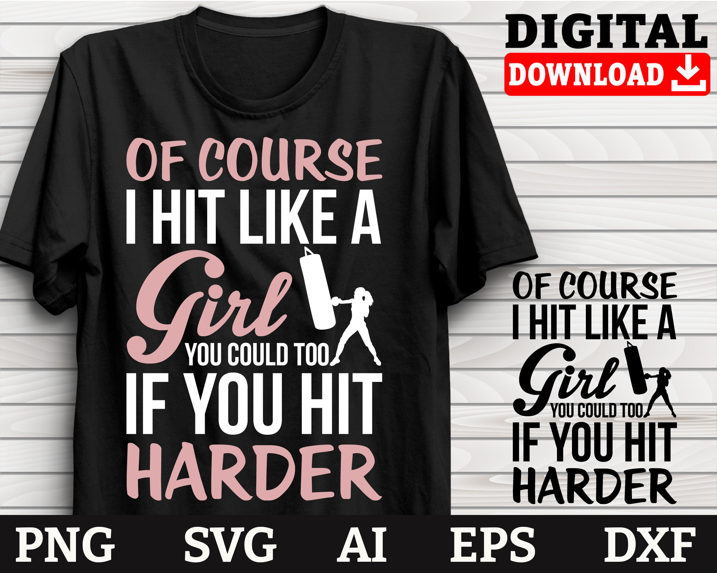 Boxing Svg Funny Bonxing Svghit Like A Girl Graphic Theme Etsy